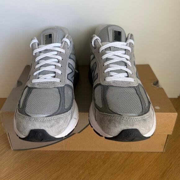 New Balance 990 V5 Grey/White Men Running Sneakers- SZ 11 D